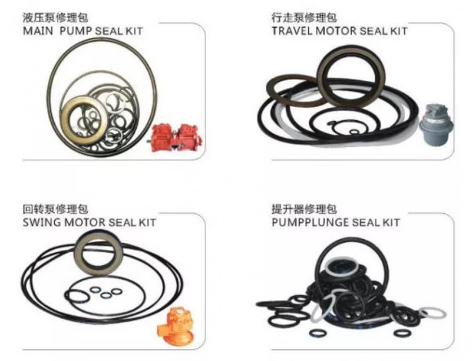 Hydraulic Pump Motor Seal Kit With High Pressure Shaft Oil Seals Round