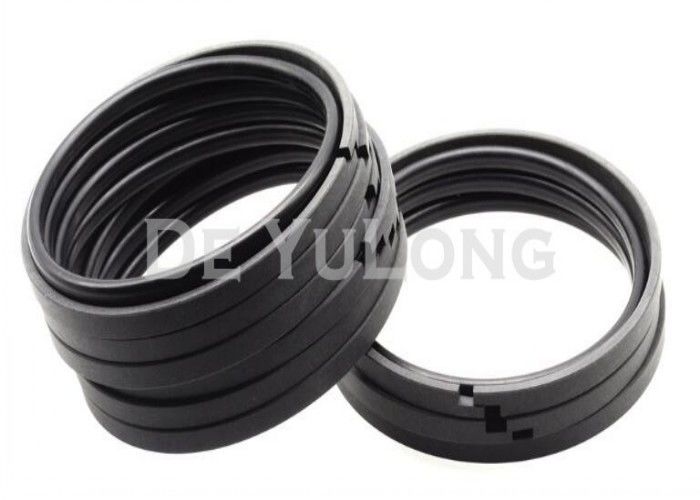 Rubber Metal Single Acting Piston Seal , Caterpillar Excavator