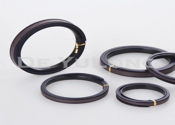 Compact Hydraulic Cylinder Piston Seals , Heat Resistance Excavator Seals