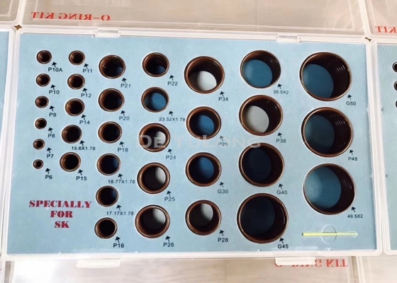 Volvo / Doosan / Hyundai Excavator FKM O Ring Box Kit High Pressure Resistance