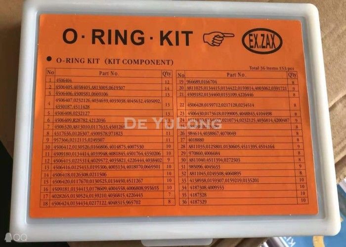 Hydraulic O Ring Seal Kit , Zax Series Hitachi O Ring Kit High Temperature Resistance